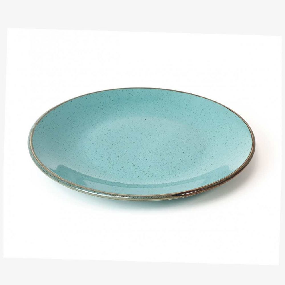 Aquamarine coloured plate